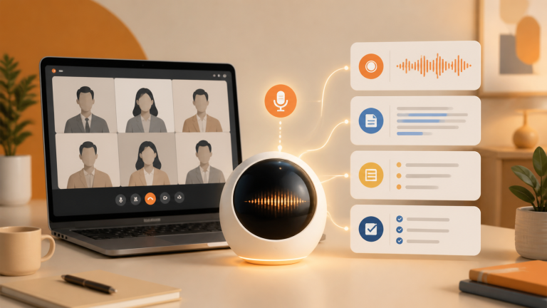 MeetGeek無料版の機能と制限を解説するイメージ